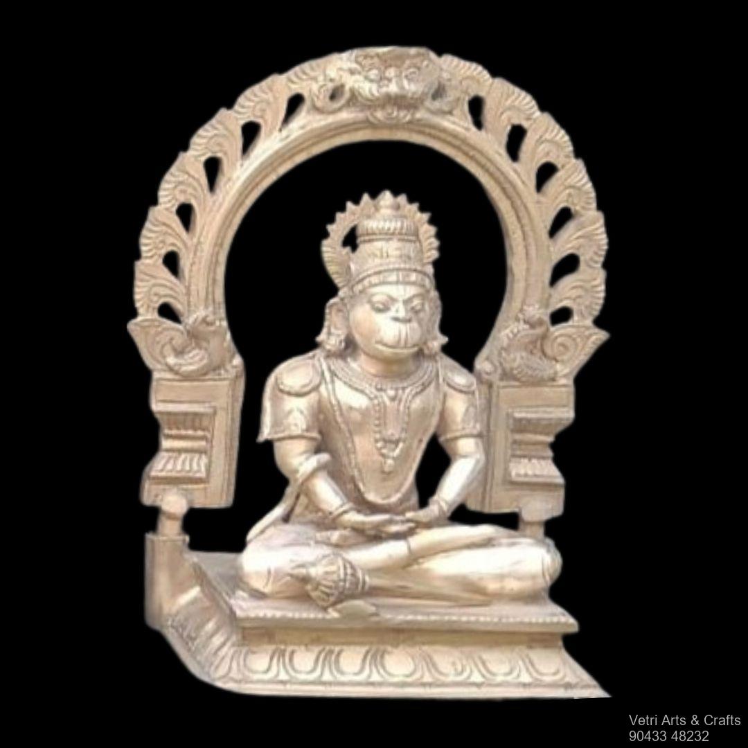 Hanuman Sculpture in a Devotional Pose